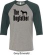 The Dog Father Black Print Mens Raglan Shirt