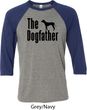 The Dog Father Black Print Mens Raglan Shirt