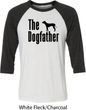 The Dog Father Black Print Mens Raglan Shirt