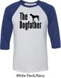 The Dog Father Black Print Mens Raglan Shirt