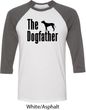 The Dog Father Black Print Mens Raglan Shirt