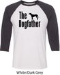 The Dog Father Black Print Mens Raglan Shirt