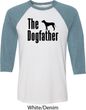 The Dog Father Black Print Mens Raglan Shirt