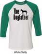 The Dog Father Black Print Mens Raglan Shirt