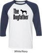 The Dog Father Black Print Mens Raglan Shirt