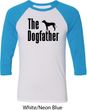 The Dog Father Black Print Mens Raglan Shirt