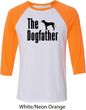 The Dog Father Black Print Mens Raglan Shirt