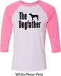 The Dog Father Black Print Mens Raglan Shirt