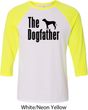 The Dog Father Black Print Mens Raglan Shirt