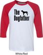 The Dog Father Black Print Mens Raglan Shirt