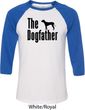 The Dog Father Black Print Mens Raglan Shirt