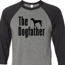 The Dog Father Black Print Mens Raglan Shirt The Dog Father Black Print Mens Raglan Shirt