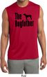 The Dog Father Black Print Mens Sleeveless Moisture Wicking Shirt