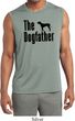 The Dog Father Black Print Mens Sleeveless Moisture Wicking Shirt