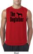 The Dog Father Black Print Mens Sleeveless Shirt