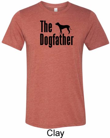 The Dog Father Black Print Mens Tri Blend Crewneck Shirt