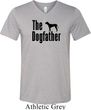 The Dog Father Black Print Mens Tri Blend V-neck Shirt