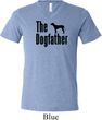 The Dog Father Black Print Mens Tri Blend V-neck Shirt