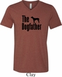 The Dog Father Black Print Mens Tri Blend V-neck Shirt