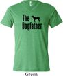 The Dog Father Black Print Mens Tri Blend V-neck Shirt