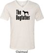 The Dog Father Black Print Mens Tri Blend V-neck Shirt