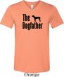 The Dog Father Black Print Mens Tri Blend V-neck Shirt