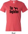 The Dog Father Black Print Mens Tri Blend V-neck Shirt