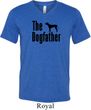 The Dog Father Black Print Mens Tri Blend V-neck Shirt