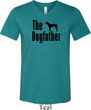 The Dog Father Black Print Mens Tri Blend V-neck Shirt