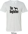 The Dog Father Black Print Mens Tri Blend V-neck Shirt