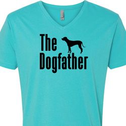 The Dog Father Black Print Mens V-Neck Shirt The Dog Father Black Print Mens V-Neck Shirt