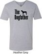 The Dog Father Black Print Mens V-Neck Shirt