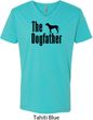 The Dog Father Black Print Mens V-Neck Shirt