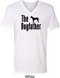 The Dog Father Black Print Mens V-Neck Shirt