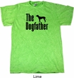 The Dog Father Black Print Mineral Tie Dye Shirt