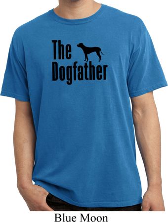 The Dog Father Black Print Pigment Dyed Shirt