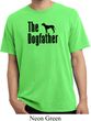 The Dog Father Black Print Pigment Dyed Shirt
