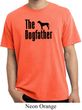 The Dog Father Black Print Pigment Dyed Shirt