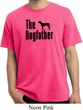 The Dog Father Black Print Pigment Dyed Shirt