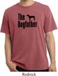 The Dog Father Black Print Pigment Dyed Shirt