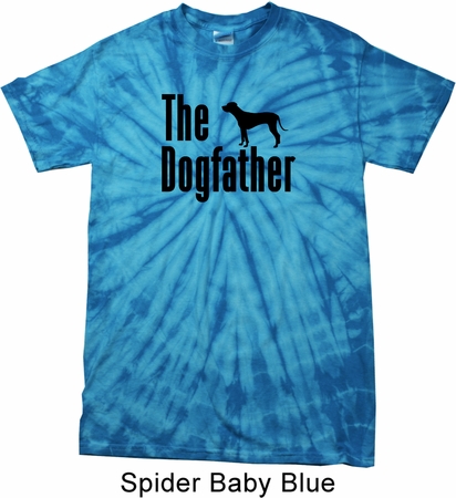 The Dog Father Black Print Spider Tie Dye Shirt