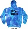 The Dog Father Black Print Tie Dye Hoodie
