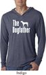 The Dog Father White Print Lightweight Hoodie Shirt