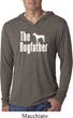 The Dog Father White Print Lightweight Hoodie Shirt