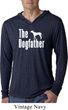 The Dog Father White Print Lightweight Hoodie Shirt