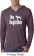 The Dog Father White Print Lightweight Hoodie Shirt