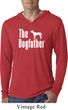 The Dog Father White Print Lightweight Hoodie Shirt