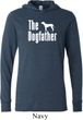The Dog Father White Print Lightweight Hoodie Tee