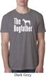 The Dog Father White Print Mens Burnout Shirt