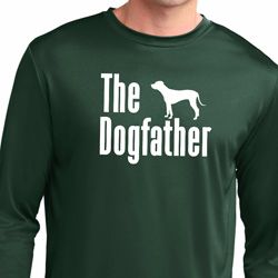 The Dog Father White Print Mens Moisture Wicking Long Sleeve Shirt The Dog Father White Print Mens Moisture Wicking Long Sleeve Shirt